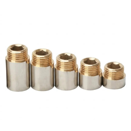 1/2" Heavy-duty chrome brass nipple, Chinese, various sizes