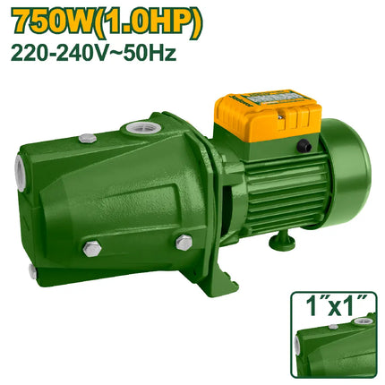 JADIVER 1 HP 750W Jet Water Pump – 50 L/min Flow Rate and 45m Head (JDWPJA03)