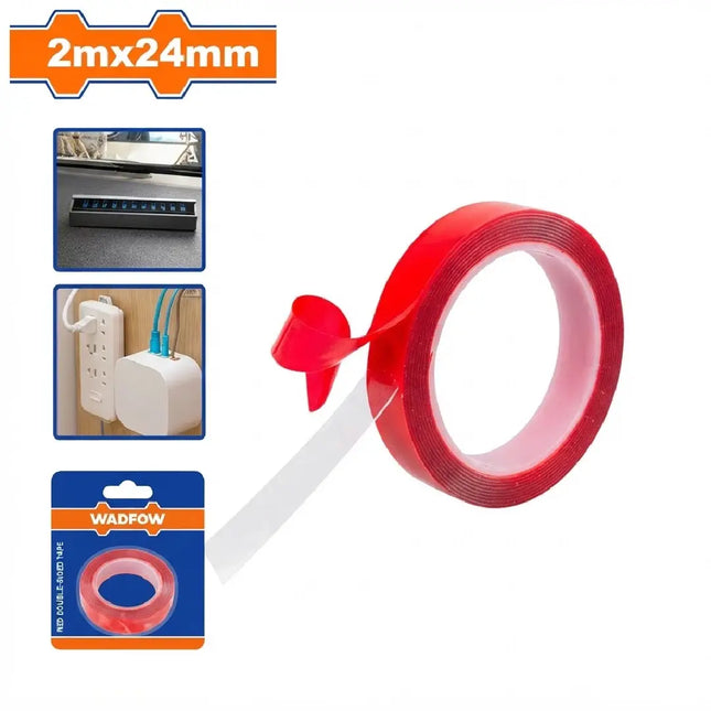 تب دبل فيس شفاف 2.4سم*2متر من وادفو