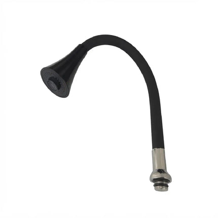 Black rubber kitchen sink tailpiece