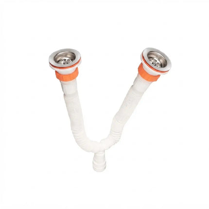 Double spiral siphon with Chinese drain valve